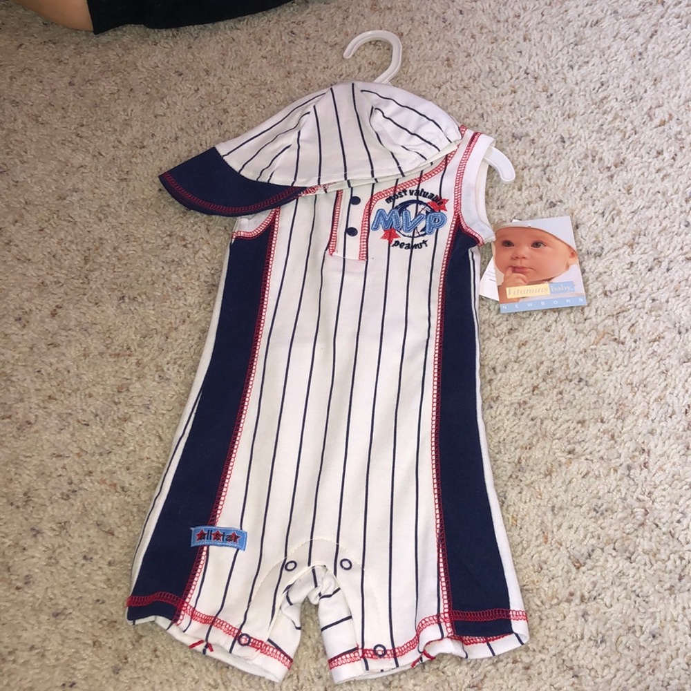 NWT Boys Baseball Onesie